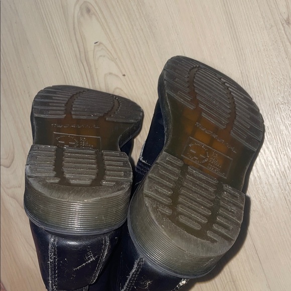 Dr. Martens Black Floral Combat Boots - Picture 10 of 11